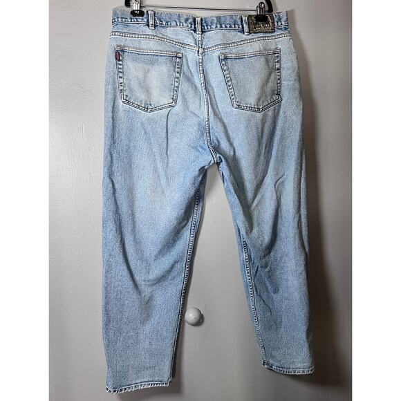 Vintage Merona Relaxed Fit Jeans Men 42x30 Light Wash 100% Cotton 90s Y2K Denim - Picture 2 of 11